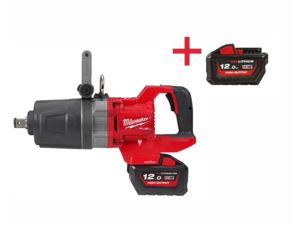 Aku rázový 1" uťahovák Milwaukee M18 ONEFHIWF1DS-121C (2711 Nm, 12,0 Ah) + batéria navyše ZADARMO